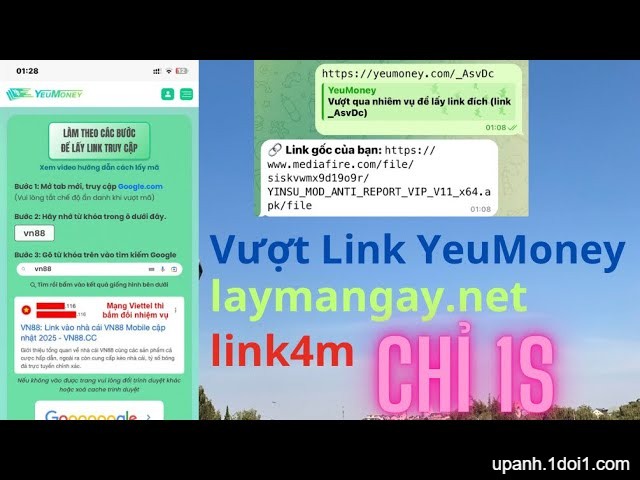 Tool Bug Vượt Link YeuMoney.Com Chỉ Với 1 Giây Dùng Trên PC Và Mobile