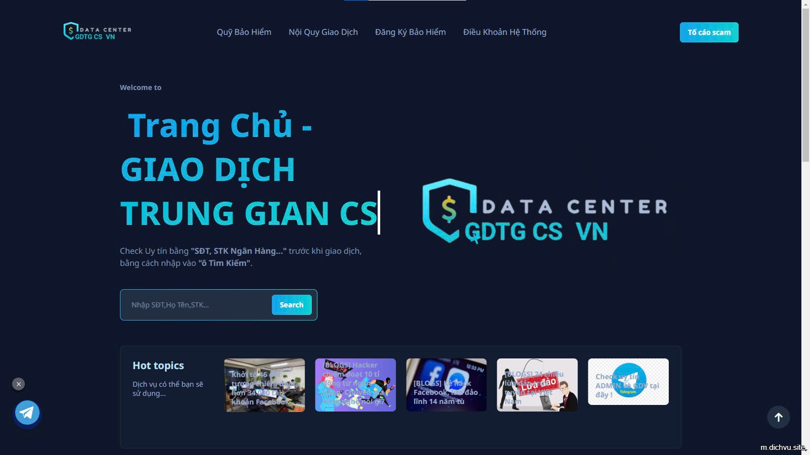 Code CheckScam Bảo Kê GDV, Tố Cáo Scammer Theme Siêu Đẹp