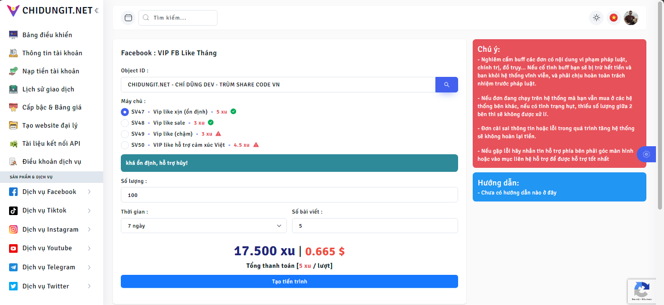 Code Dịch Vụ MXH Giống 2Mxh.Com 99% Cực Xịn