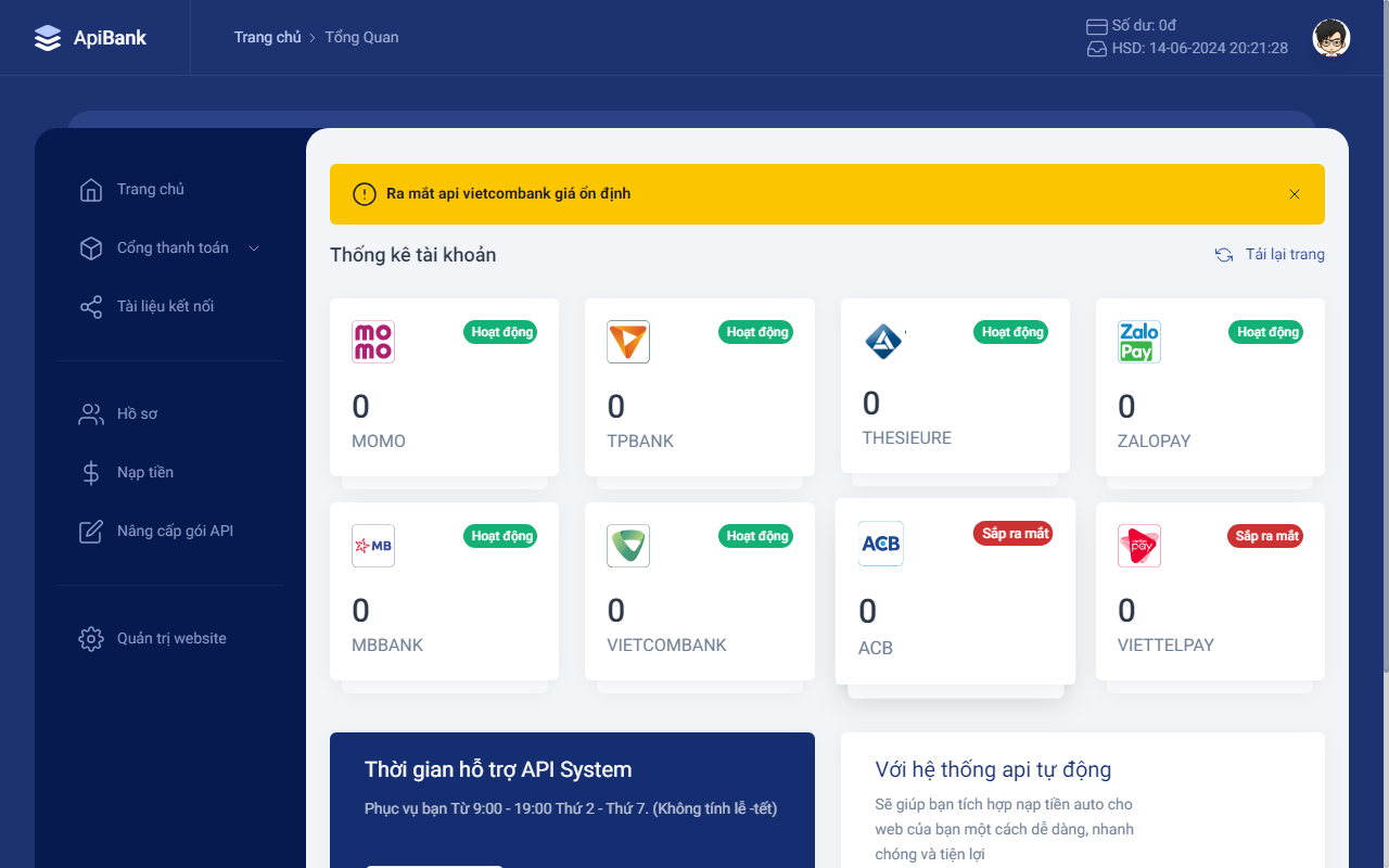 Code Thuê Api Bank Giống SieuThiCode.Net Bản Cũ