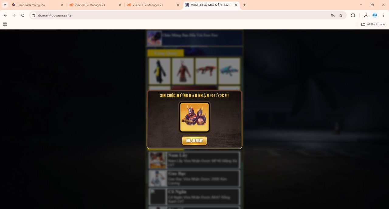 Code Scam Acc Facebook,Free Fire Dạng Vòng Quay